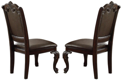 Crown Mark Kiera Dining Side Chair in Rich Brown (Set of 2) 2150S image