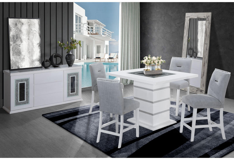 MONACO WHITE BAR TABLE + MONACO BS image