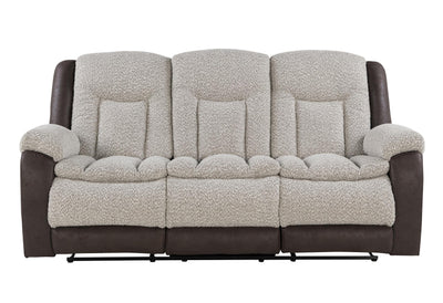 U4377 GREY/BROWN RECLINING SOFA image