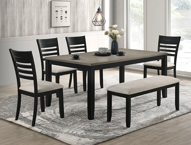 Folio-6 pc Dining set with table and bench