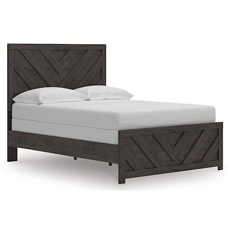 Full Panel Bed - Chevron bedroom set