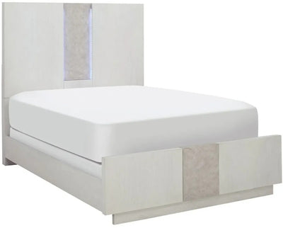 Laguna- Queen bed in white oak