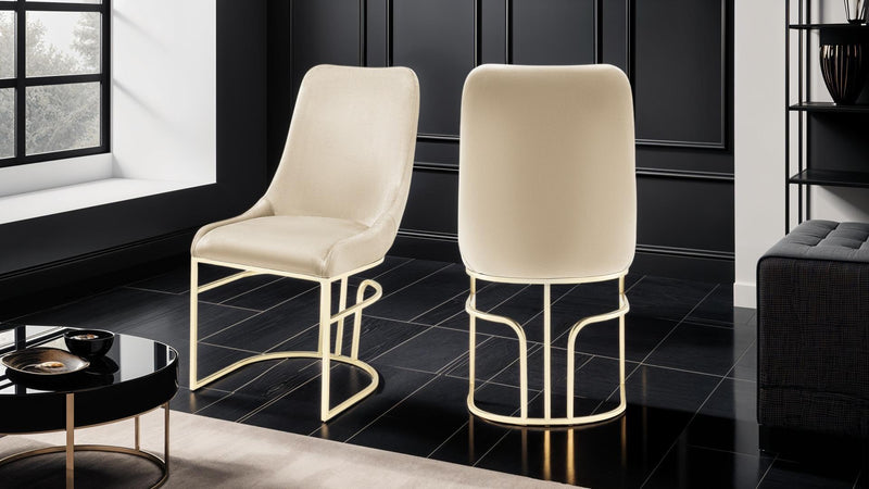 Emrald Gold Legs- Set of 2 Chairs