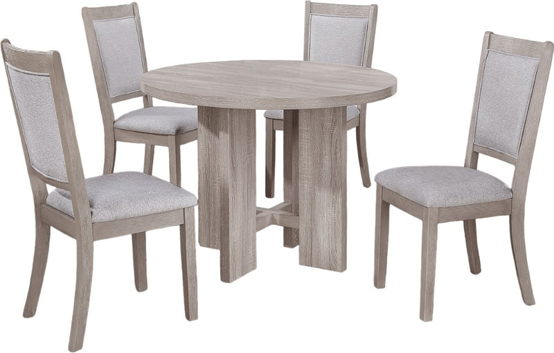 AMARA 5-PK RD DINING SET DRIFT WOOD