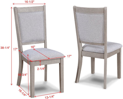 AMARA 5-PK RD DINING SET DRIFT WOOD