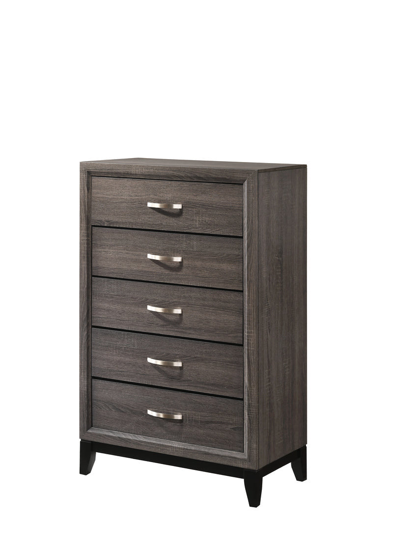 Akerson Panel Bed- 5pc Bedroom Set