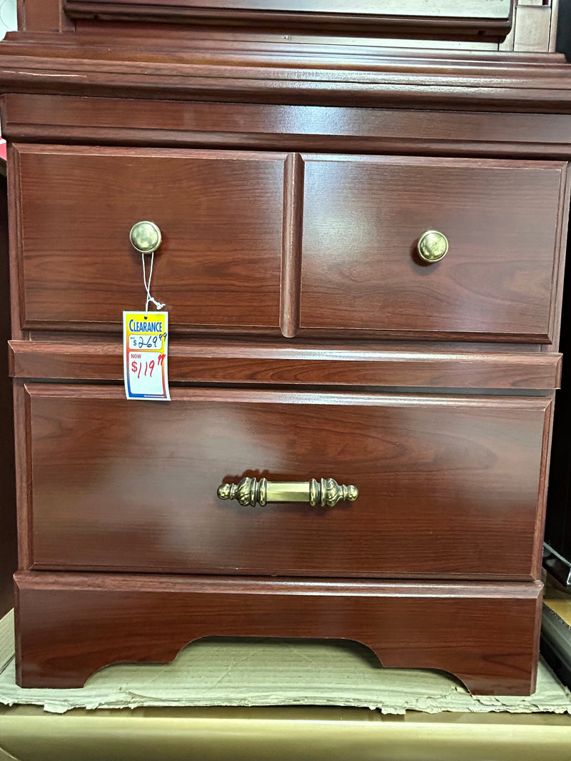 Cherry red-Nightstand