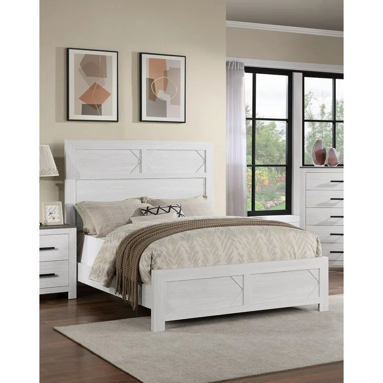 Dina Classic White Bed