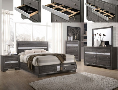 Crown Mark Regata Mirror in Grey