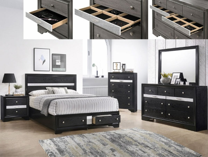 Crown Mark Regata Mirror in Black