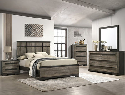 Crown Mark Furniture Remington 4 Drawer Chest in Brown