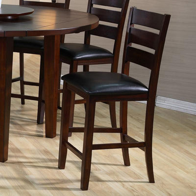 Crown Mark Bardstown Counter Height Chair in Espresso (Set of 2) 2752S-24
