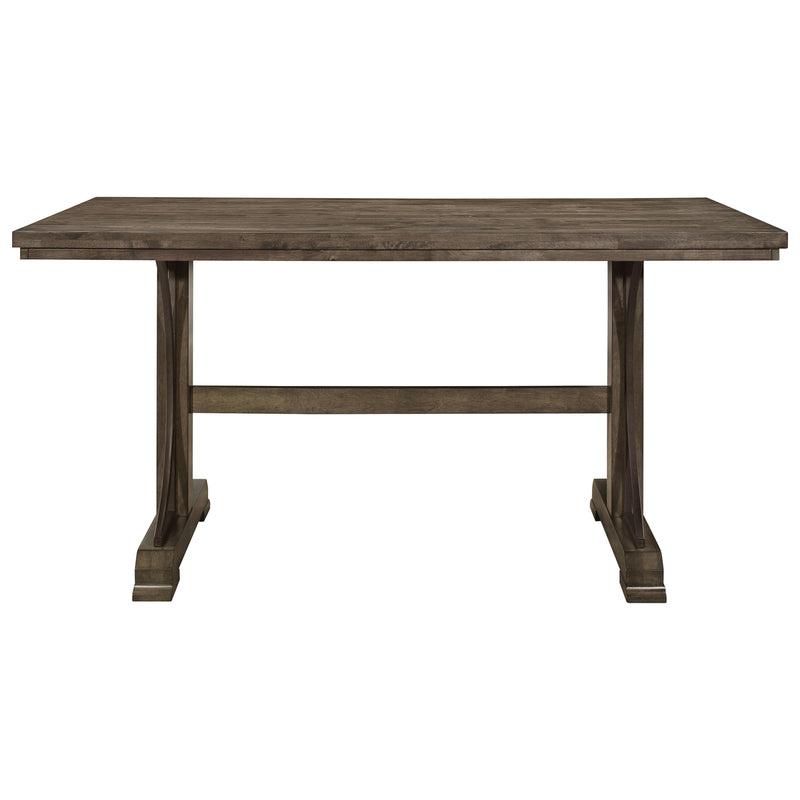 Crown Mark Quincy Rectangular Counter Height Table in Light Brown 2831T-3671-TOP