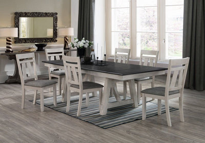 Crown Mark Maribelle Side Chair in Chalk/Grey 2158CG-S (Set of 2)