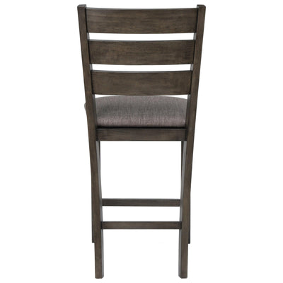 Crown Mark Bardstown Counter Height Chair (Set of 2) in Gray 2752GY-S-24