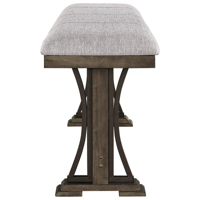 Crown Mark Quincy Counter Height Bench in Light Brown 2831-BENCH