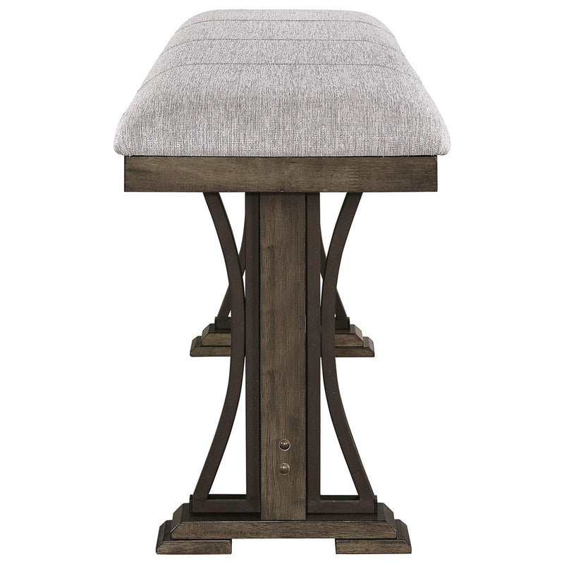 Crown Mark Quincy Counter Height Bench in Light Brown 2831-BENCH