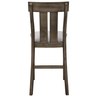 Crown Mark Quincy Counter Height Chair (Set of 2) in Light Brown 2831S-24