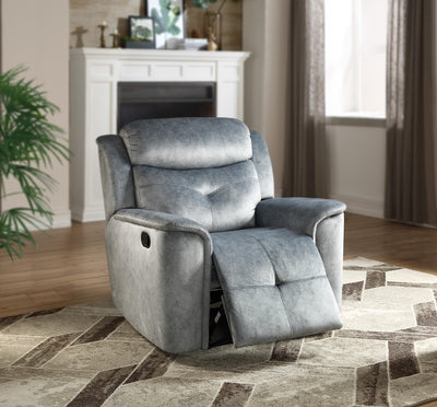 Mariana Silver Blue Fabric Recliner image