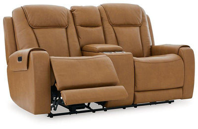 Card Player Cappuccino Power Reclining Loveseat image