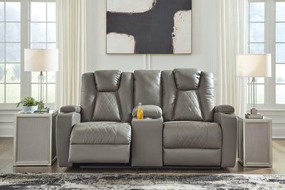 Mancin Reclining Loveseat with Console image