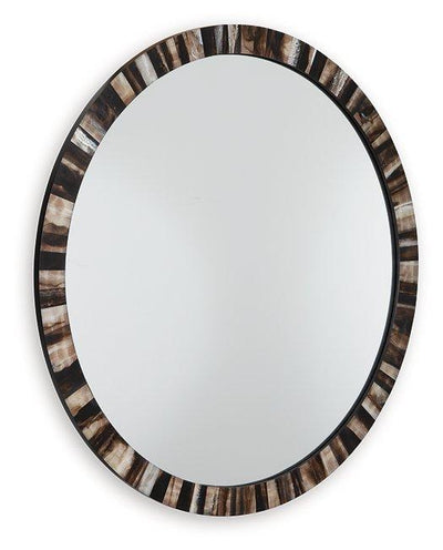 Ellford Black/Brown/Cream Accent Mirror image