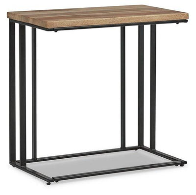 Bellwick Natural/Black Chairside End Table image
