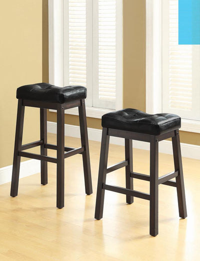 Transitional Black Counter-Height  Upholstered Chair image