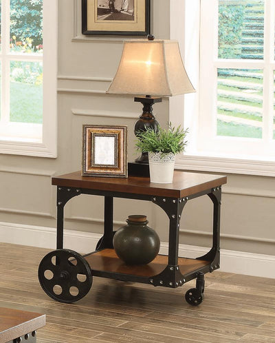 Rustic Cherry End Table image