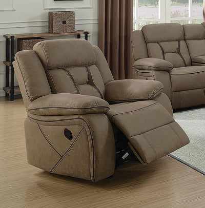 Houston Casual Tan Glider Recliner image