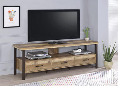 Rustic Weathered Pine 71" TV Console image