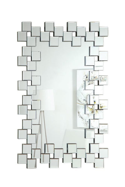 G901838 Contemporary Frameless Clear Mirror image
